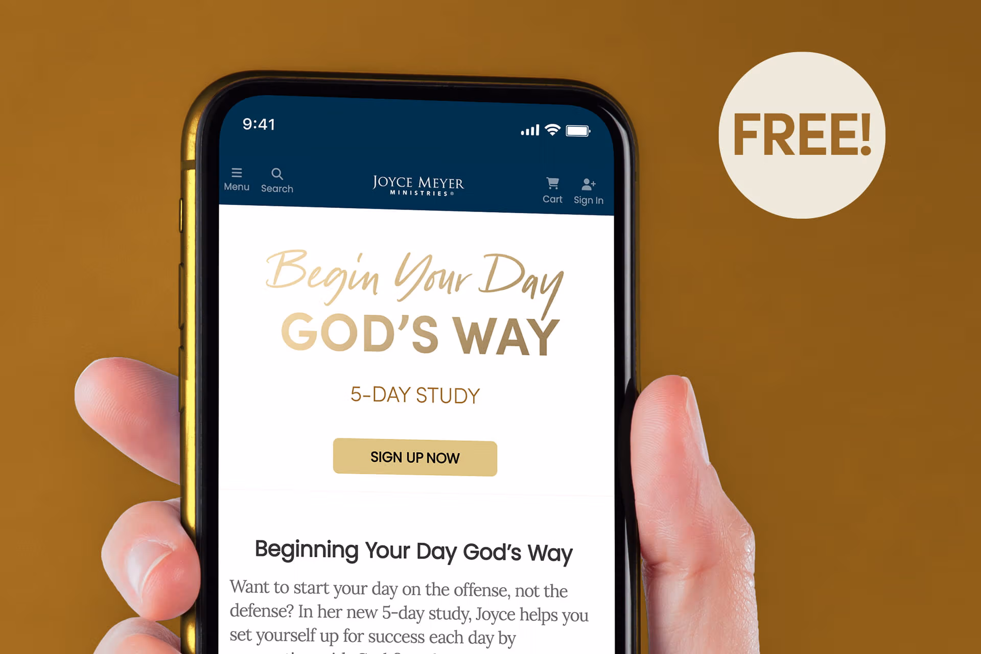 Begin Your Day God's Way study ad