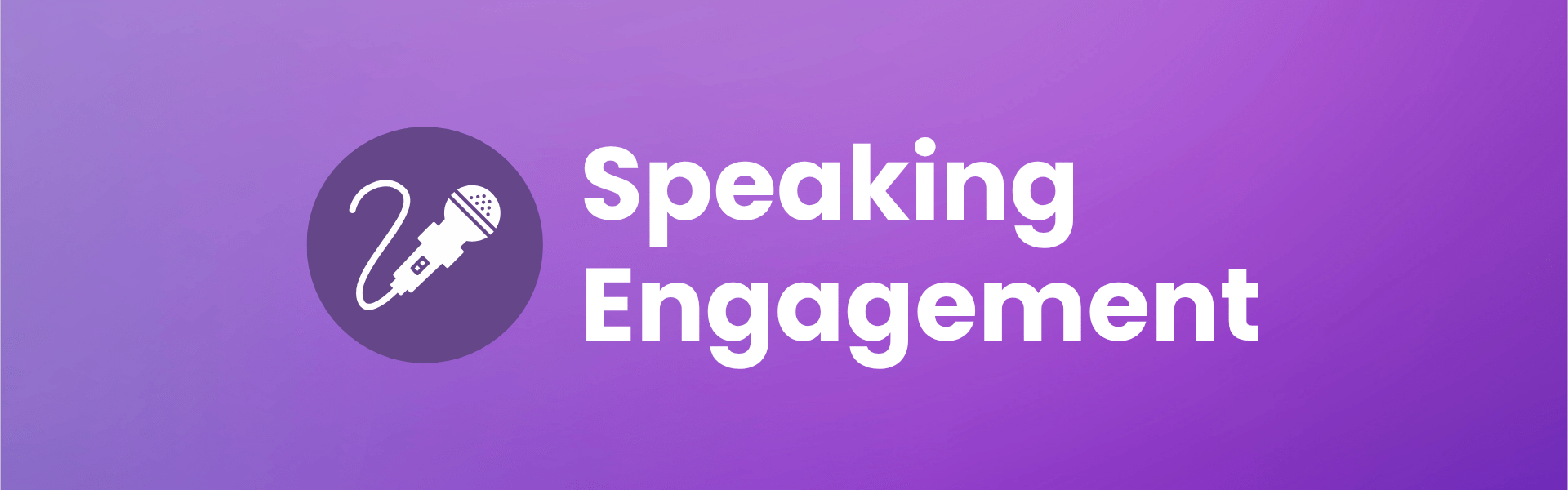 Speaking Engagement