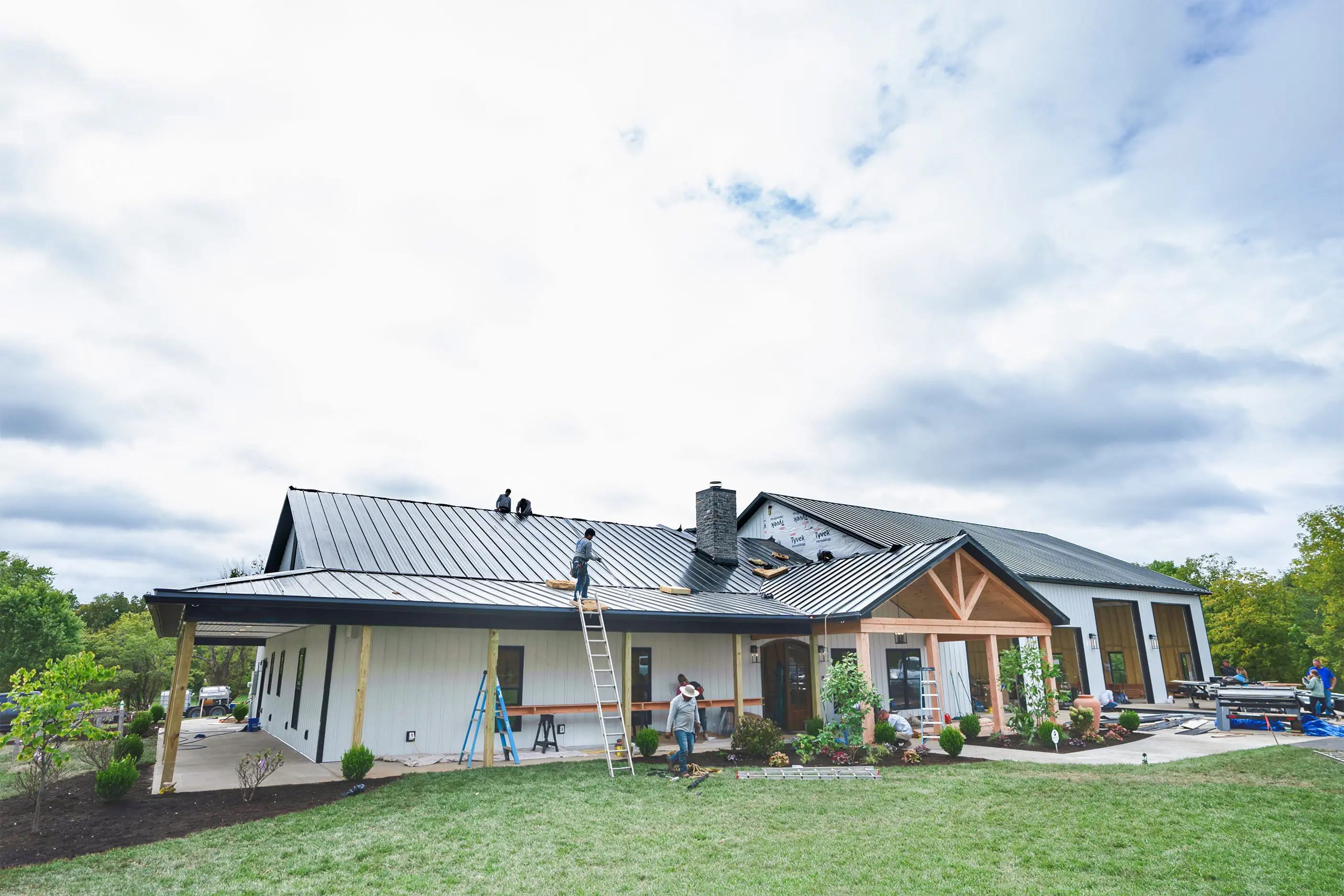 A picture of a beautiful house