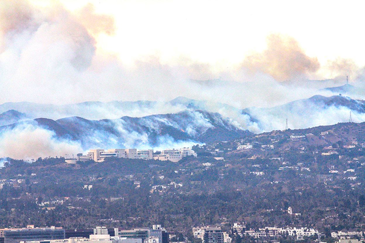 Image of the California wildfires