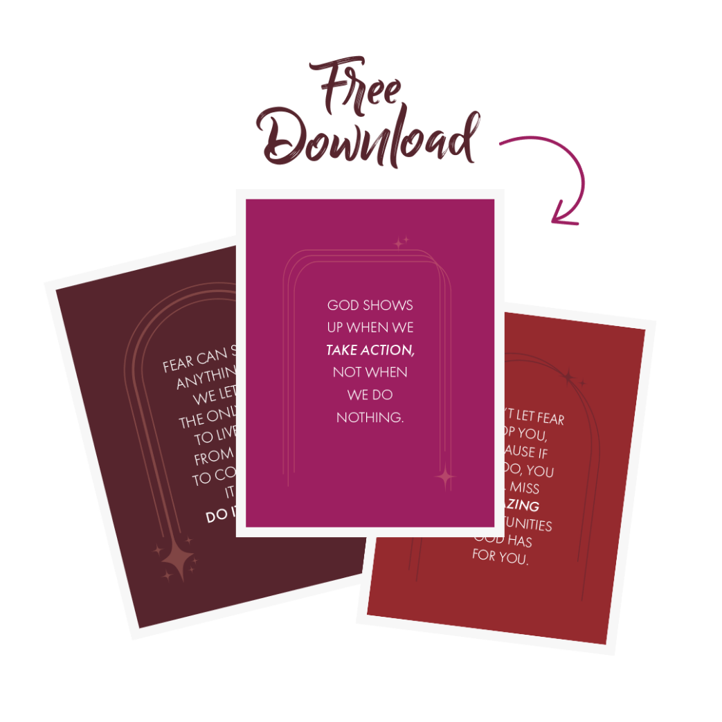 Free Download - Do It Afraid Encouragment Cards