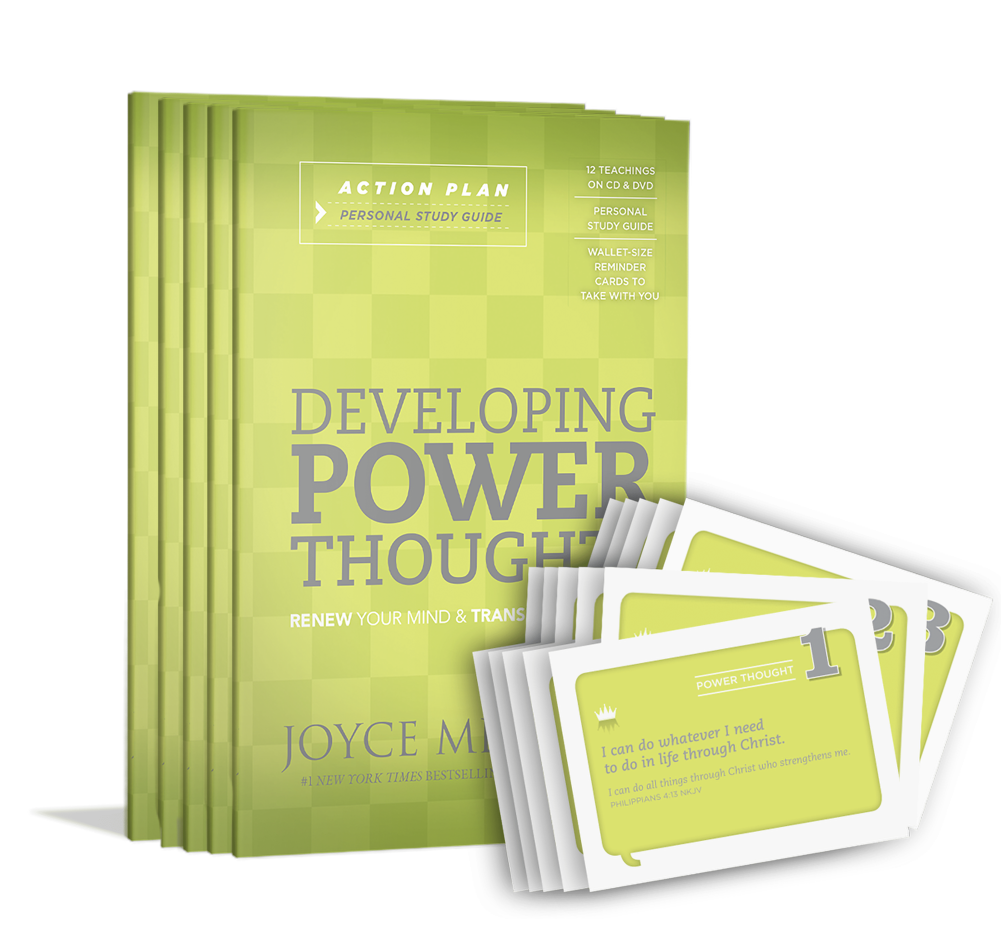 Developing Power Thoughts Guide and Cards 5 Pack Bundle