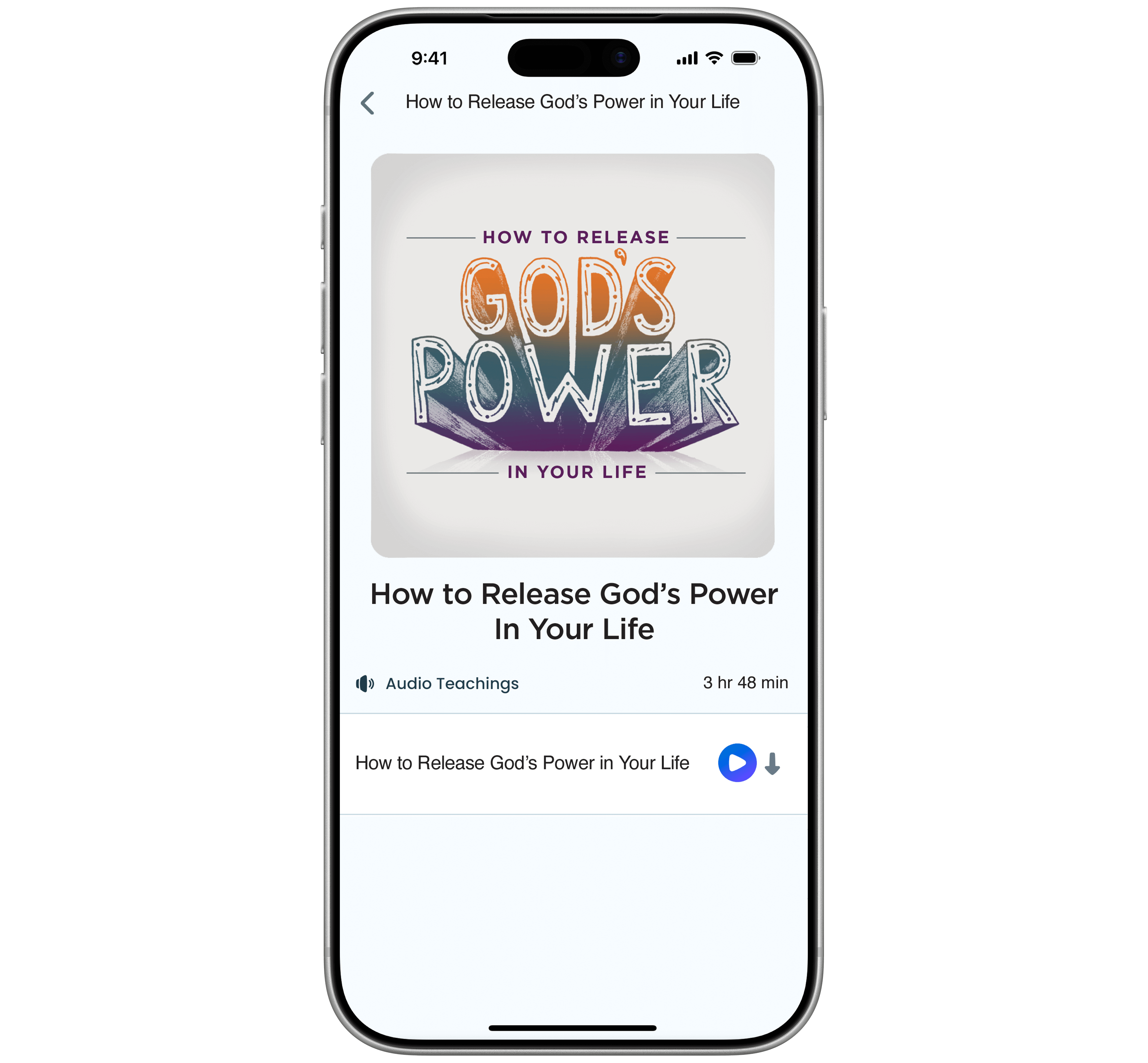 How to Release God's Power - Digital Audio Teaching