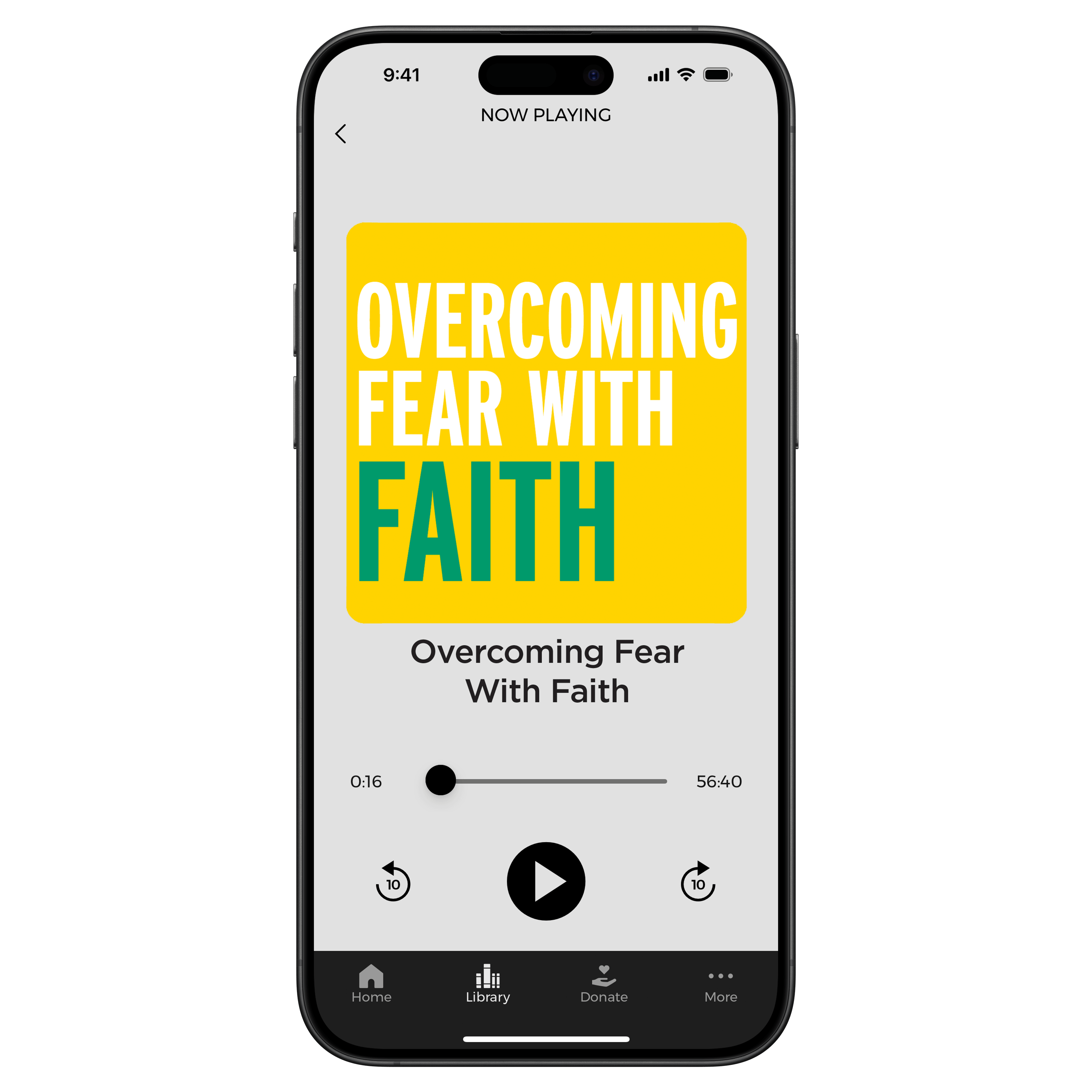 Overcoming Fear with Faith - Digital Audio Teaching