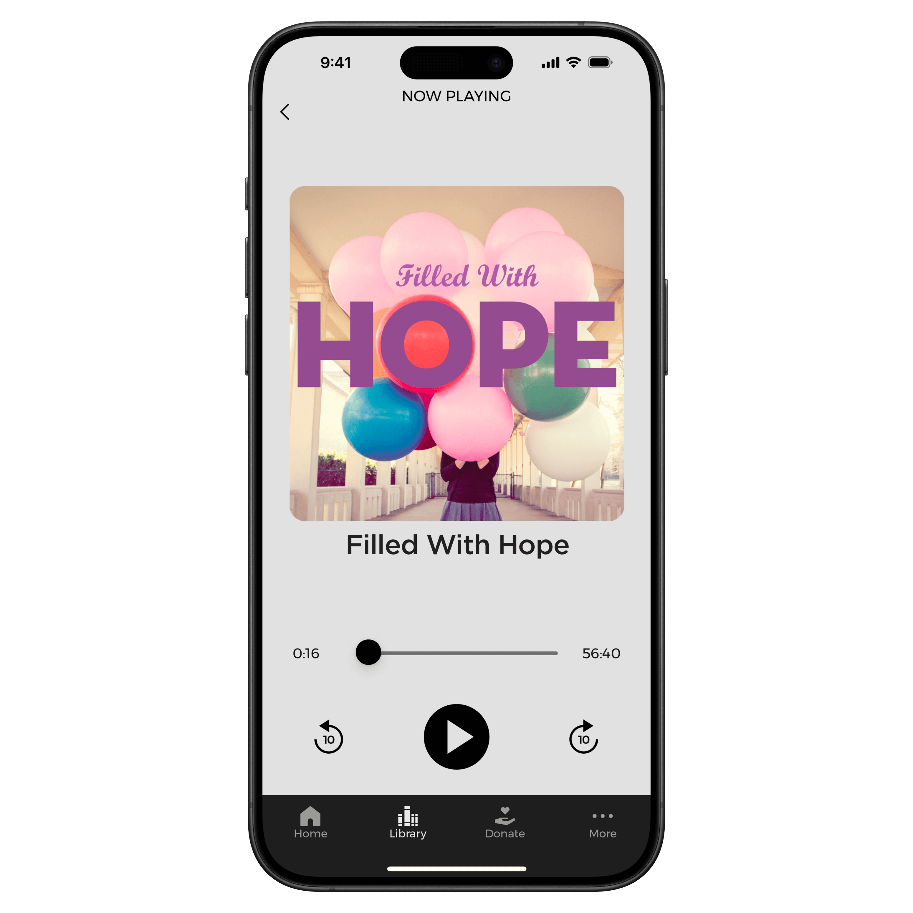 Filled with Hope - Digital Audio Teaching