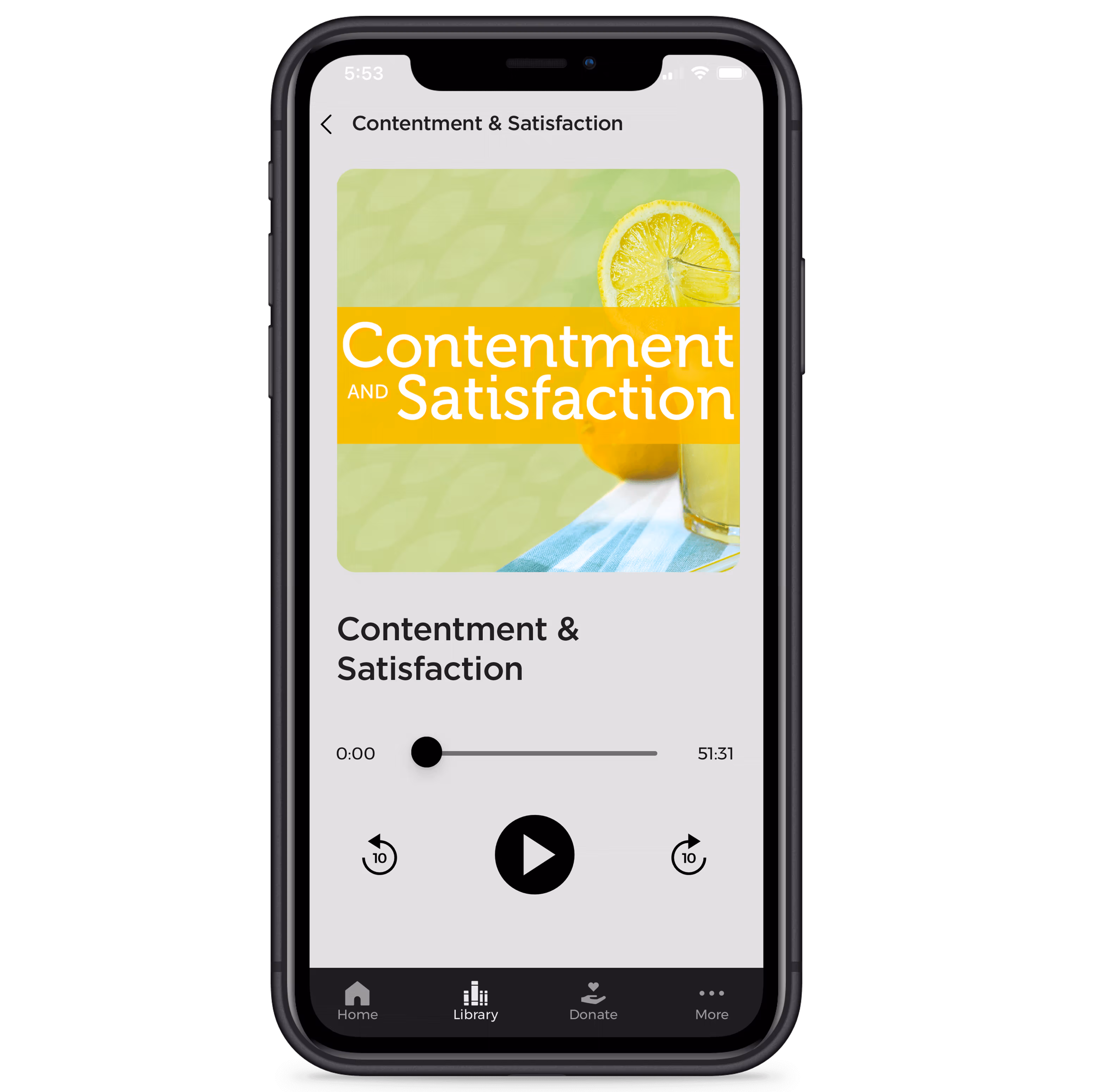 Contentment and Satisfaction - Digital Audio Teaching