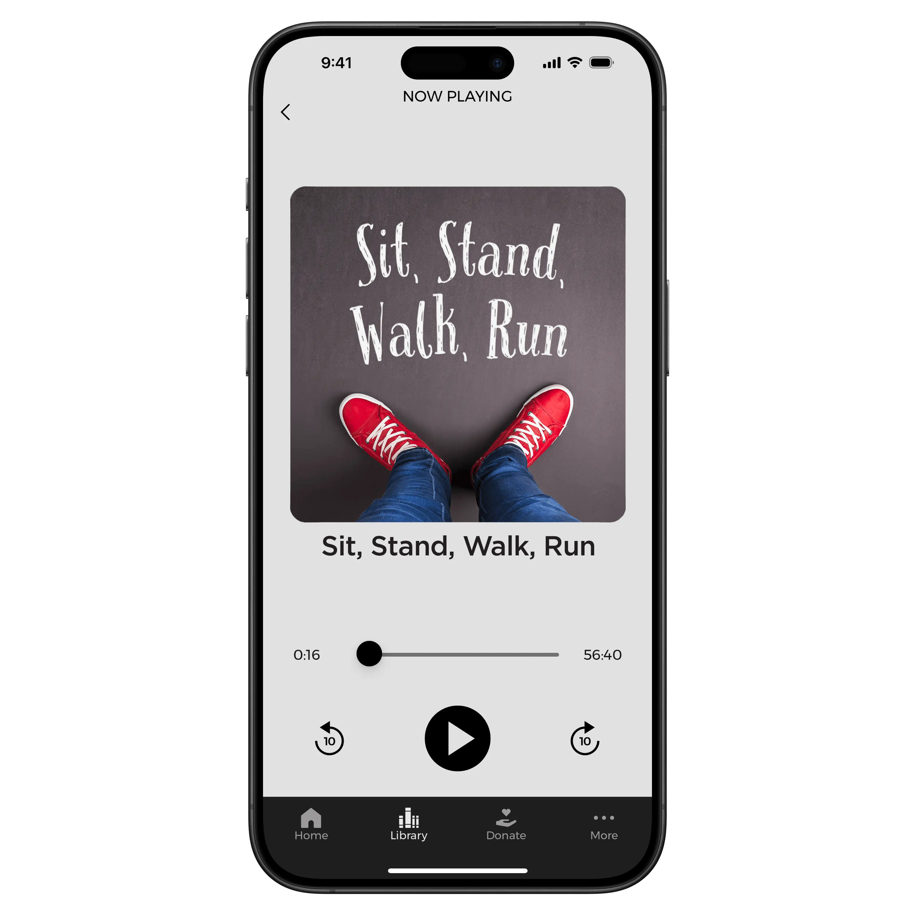 Sit, Stand, Walk, Run - Digital Audio Teaching