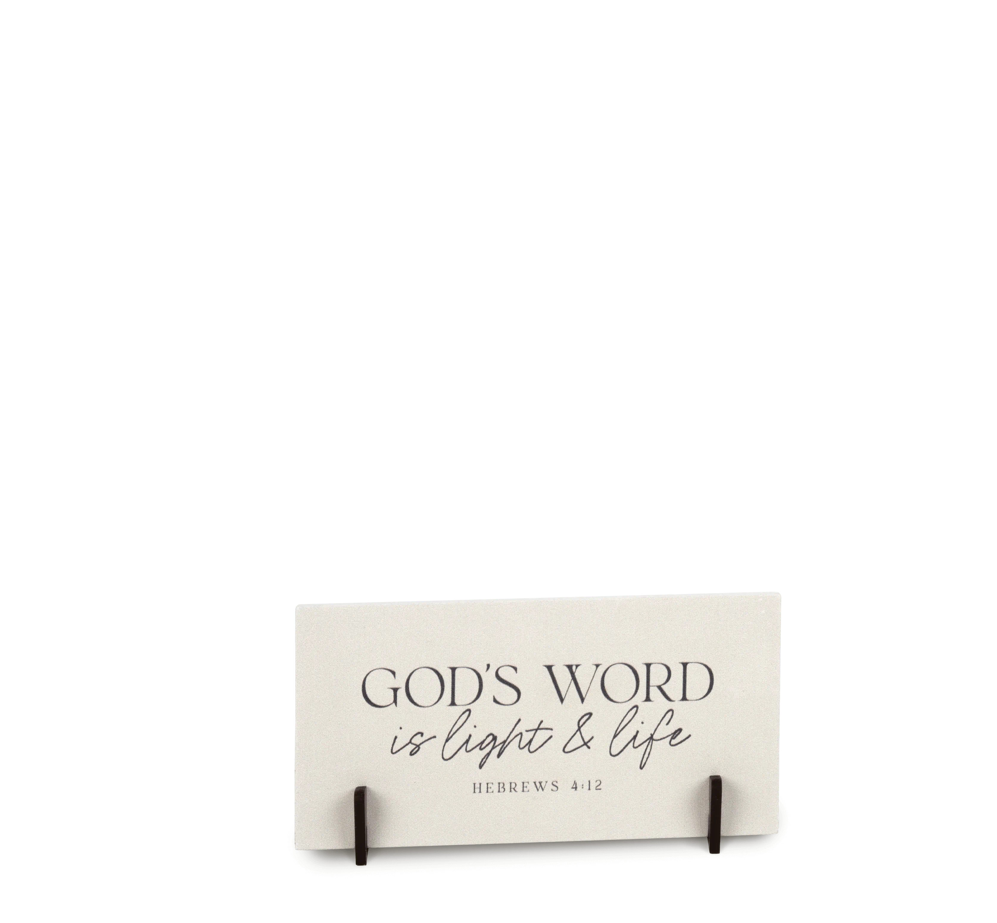 God's Word Tabletop Plaque with Easel