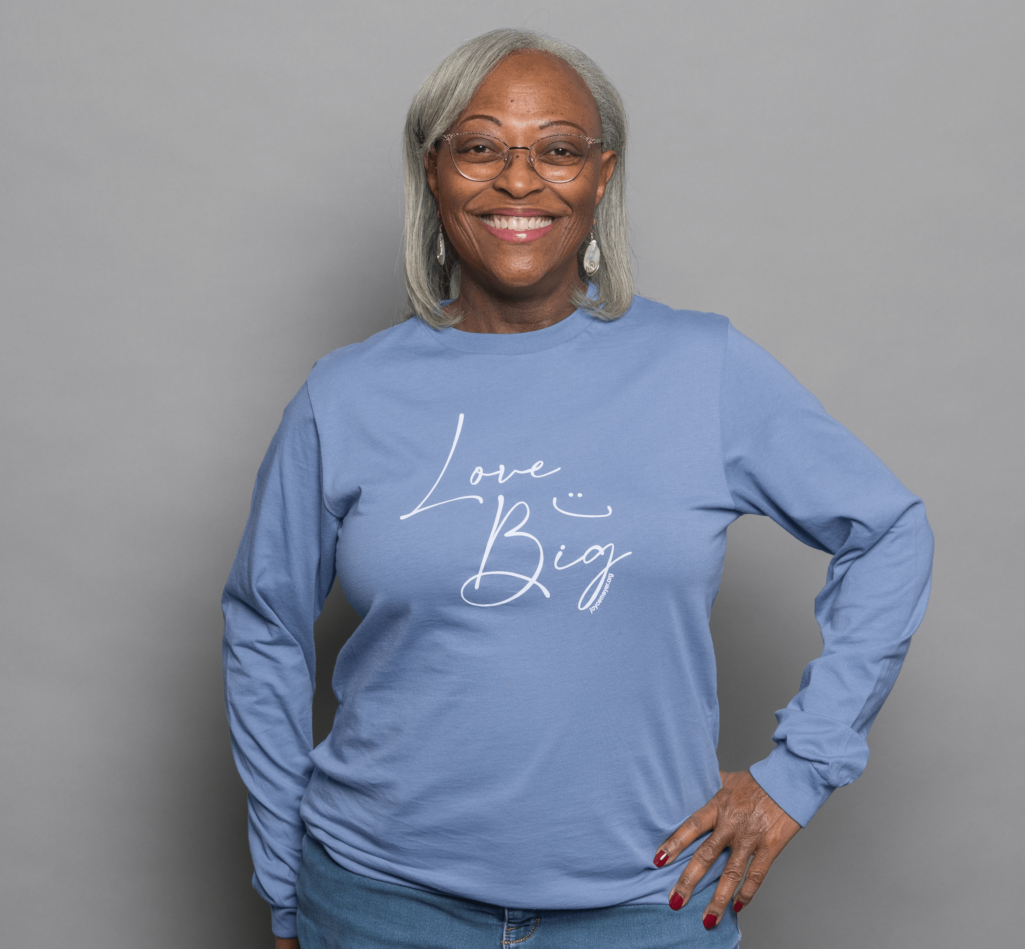Love Big T-Shirt – Lavender Blue