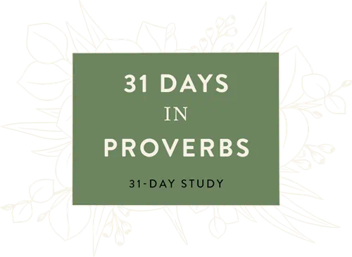 31 days in proverbs