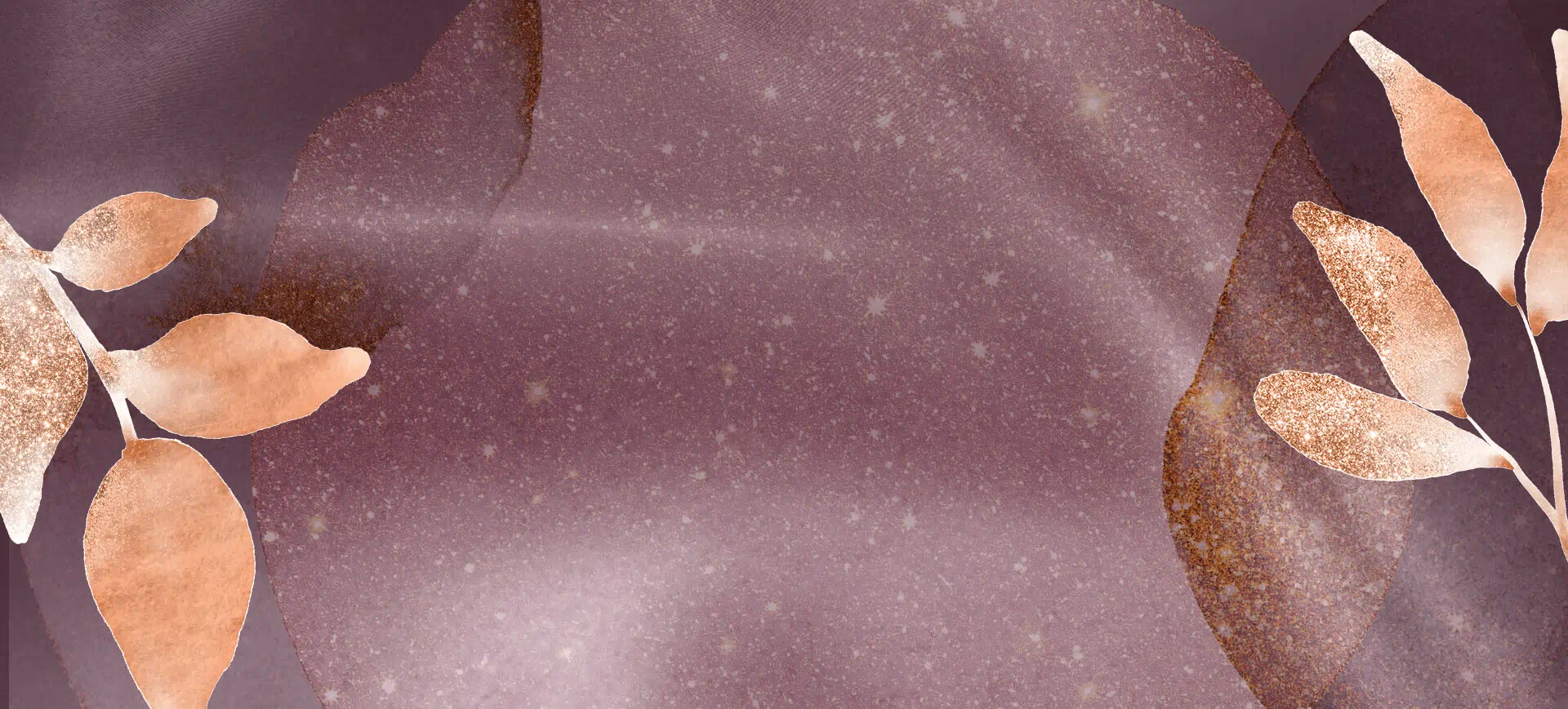 Maroon background with gold stars and gold leaves on either side of image