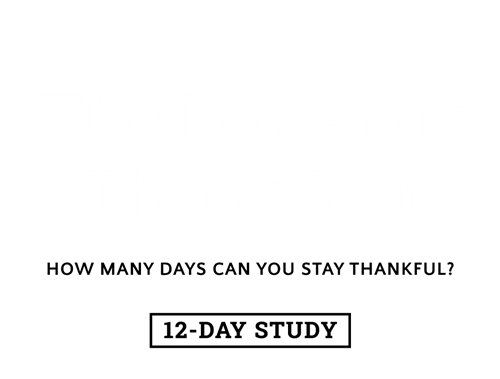power of thank you