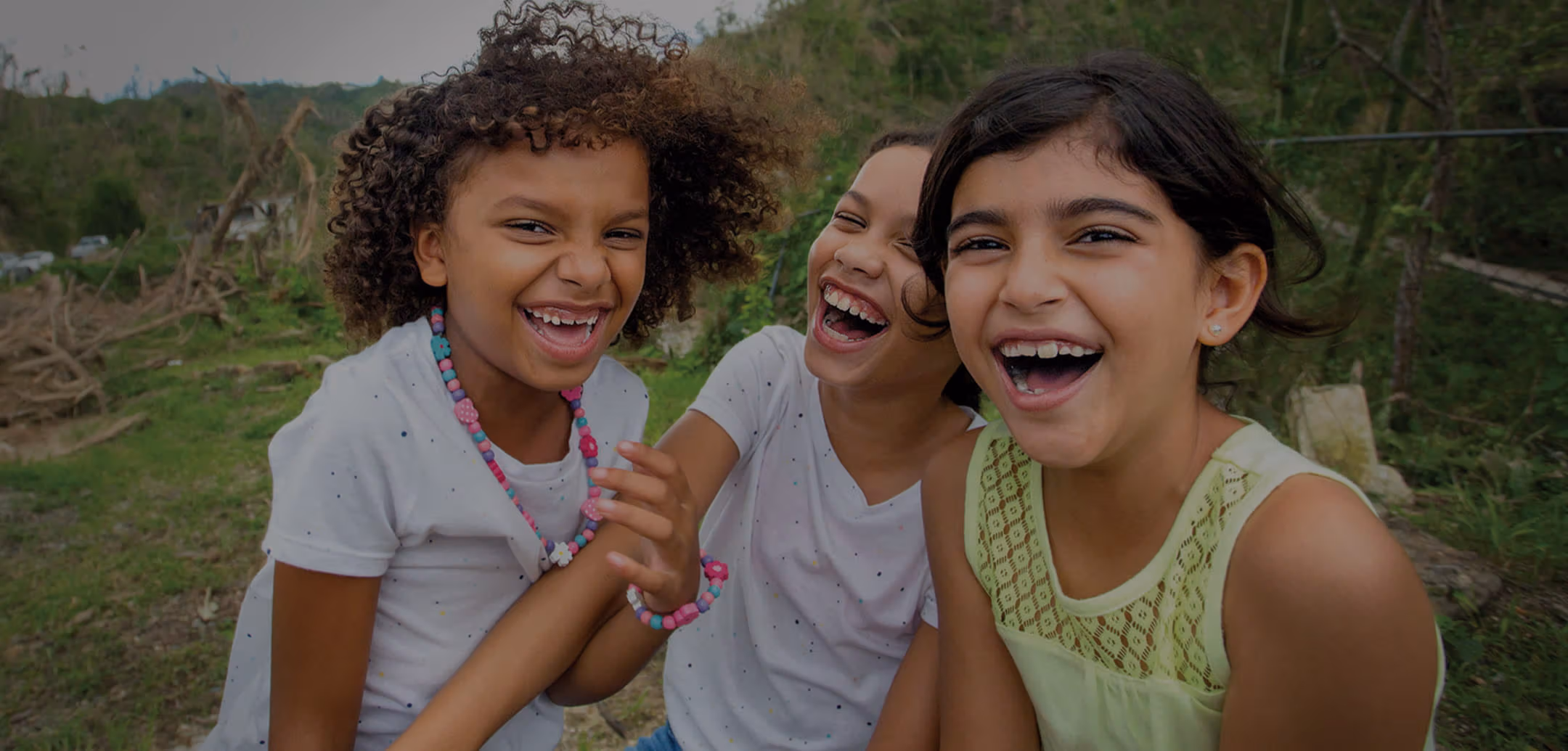 Image of a group of young girls laughing
